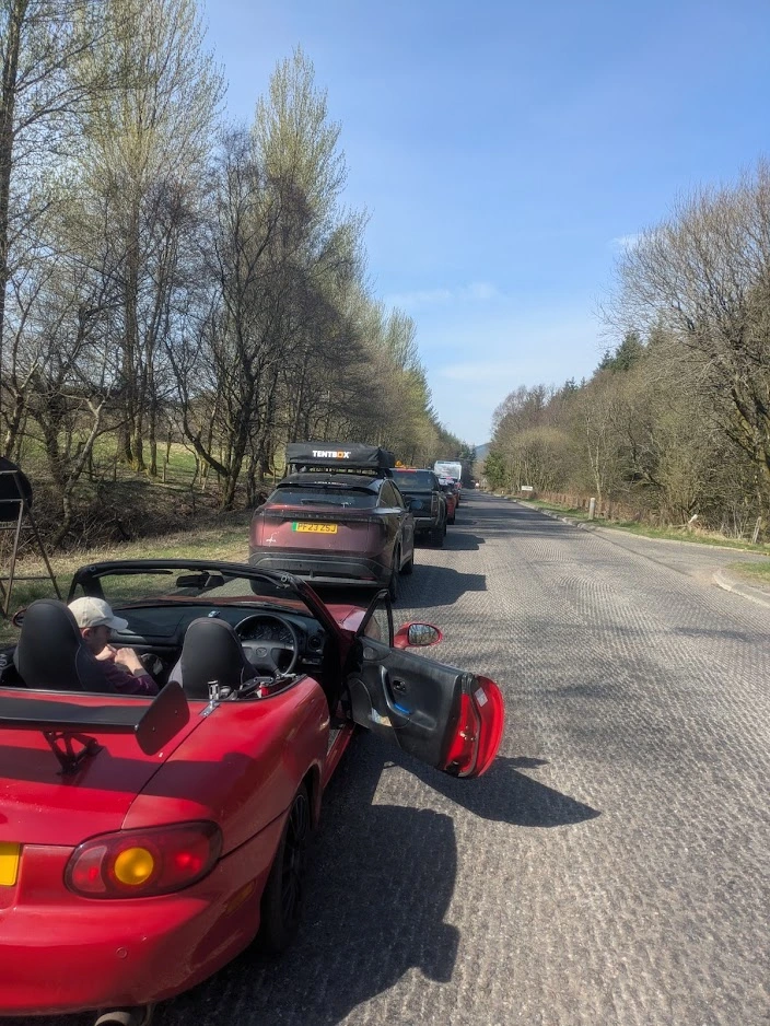 Car in traffic